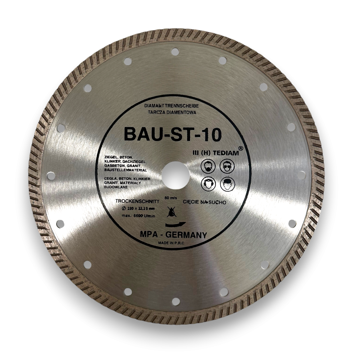 Tarcza diamentowa turbo BAU-ST 10 TEDIAM